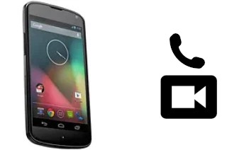 Making video calls with a LG Nexus 4 E960