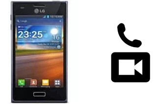 Making video calls with a LG Optimus L5 E610