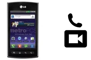 Making video calls with a LG Optimus M+ MS695