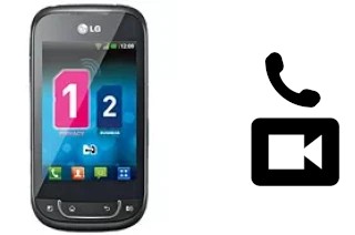 Making video calls with a LG Optimus Net Dual