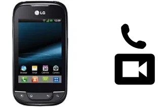 Making video calls with a LG Optimus Net