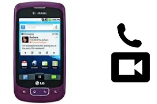 Making video calls with a LG Optimus T