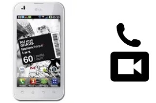 Making video calls with a LG Optimus Black (White version)