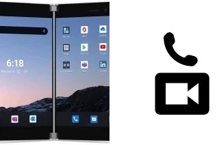 Making video calls with a Microsoft Surface Duo