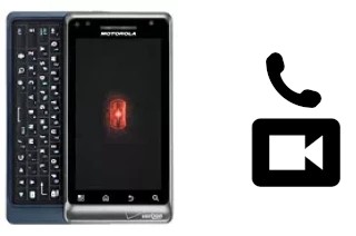 Making video calls with a Motorola DROID 2