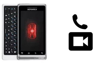 Making video calls with a Motorola DROID 2 Global