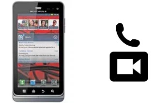 Making video calls with a Motorola MILESTONE 3 XT860