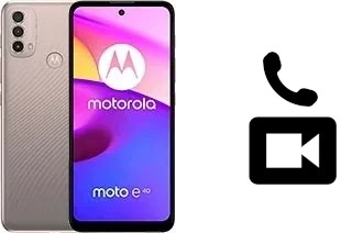 Making video calls with a Motorola Moto E40