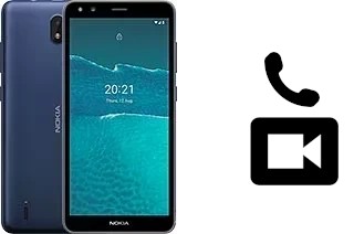 Making video calls with a Nokia C1 2nd Edition