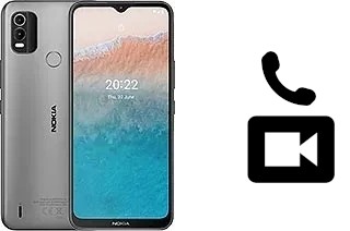 Making video calls with a Nokia C21 Plus