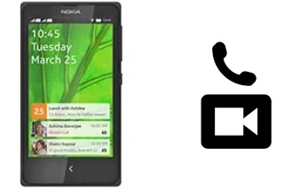 Making video calls with a Nokia X+