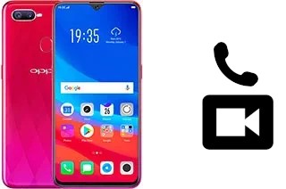 Making video calls with an Oppo F9