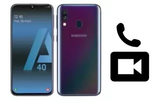 Making video calls with a Samsung Galaxy A40s