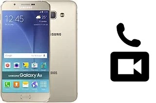 Making video calls with a Samsung Galaxy A8 Duos