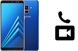 Making video calls with a Samsung Galaxy A8+ (2018)