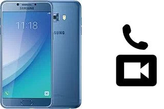 Making video calls with a Samsung Galaxy C5 Pro