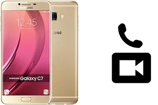 Making video calls with a Samsung Galaxy C7