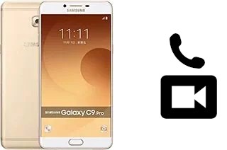 Making video calls with a Samsung Galaxy C9 Pro