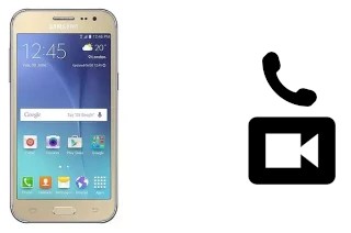 Making video calls with a Samsung Galaxy J2 DTV