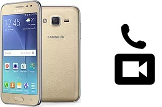 Making video calls with a Samsung Galaxy J2