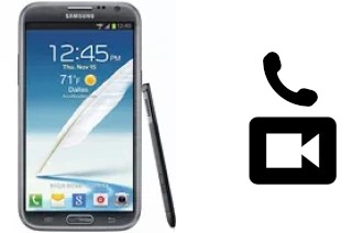 Making video calls with a Samsung Galaxy Note II CDMA