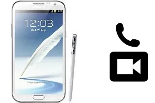 Making video calls with a Samsung Galaxy Note II N7100