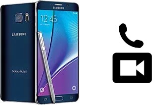 Making video calls with a Samsung Galaxy Note5