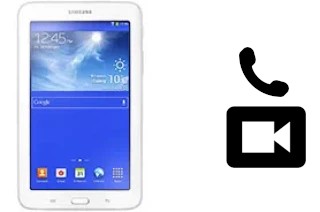 Making video calls with a Samsung Galaxy Tab 3 lite