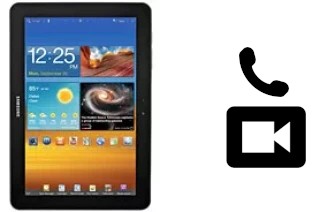 Making video calls with a Samsung Galaxy Tab 8.9 P7310