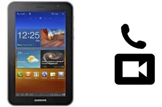 Making video calls with a Samsung P6200 Galaxy Tab 7.0 Plus