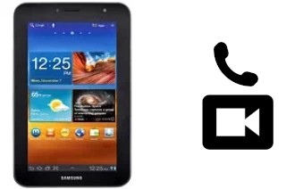 Making video calls with a Samsung P6210 Galaxy Tab 7.0 Plus