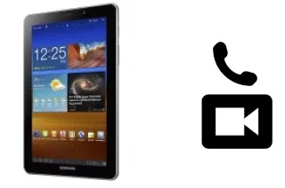 Making video calls with a Samsung P6800 Galaxy Tab 7.7