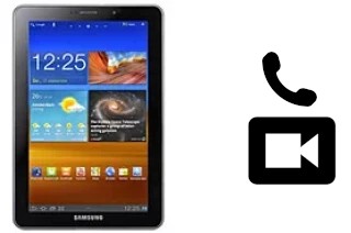 Making video calls with a Samsung P6810 Galaxy Tab 7.7