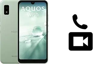 Making video calls with a Sharp Aquos wish