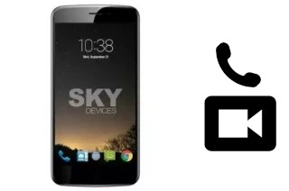 Making video calls with a Sky-Devices Sky Elite 5-5L Plus