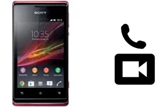 Making video calls with a Sony Xperia E