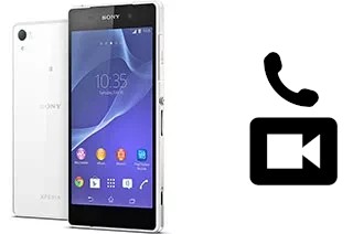 Making video calls with a Sony Xperia Z2