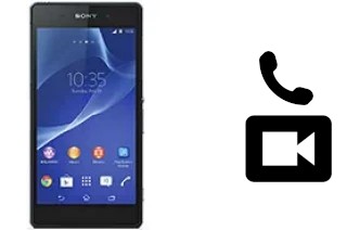 Making video calls with a Sony Xperia Z2a