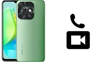 Making video calls with a Tecno Spark 10C