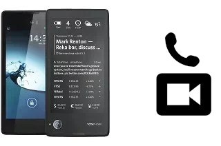 Making video calls with a Yota YotaPhone