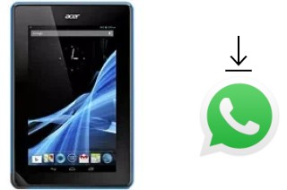 How to install WhatsApp in an Acer Iconia Tab B1-A71