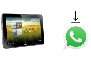 How to install WhatsApp in an Acer Iconia Tab A701