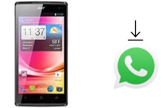 How to install WhatsApp in an Acer Liquid Z500