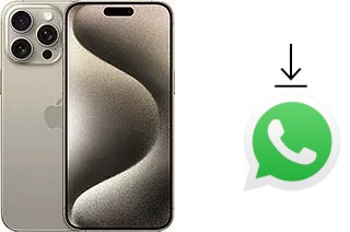 How to install WhatsApp in an Apple iPhone 15 Pro Max