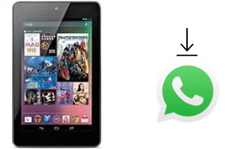 How to install WhatsApp in an Asus Google Nexus 7 Cellular