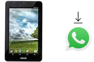 How to install WhatsApp in an Asus Memo Pad ME172V