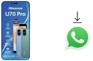 How to install WhatsApp in a HiSense U70 Pro