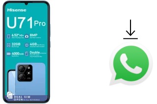 How to install WhatsApp in a HiSense U71 Pro