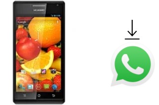 How to install WhatsApp in a Huawei Ascend P1 XL U9200E