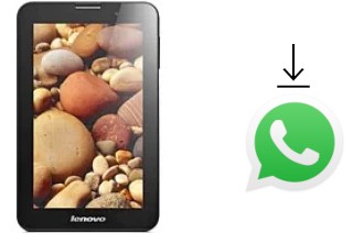 How to install WhatsApp in a Lenovo IdeaTab A3000